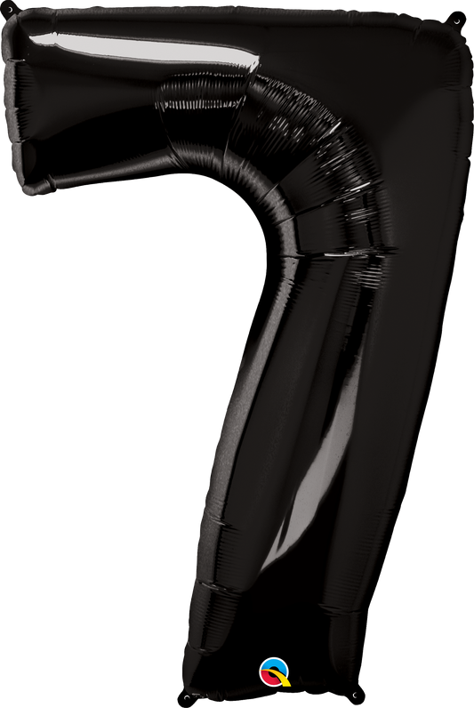 34" Numero Negro Numero 7