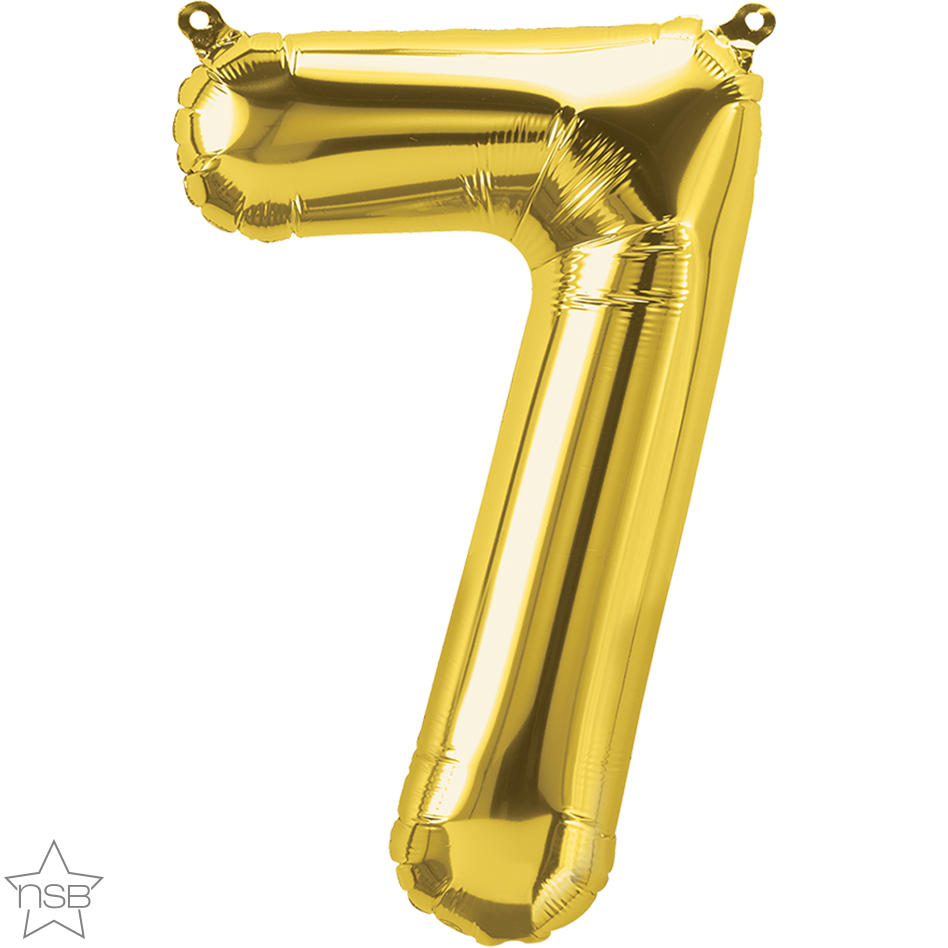 16" Numero Oro Numero 7