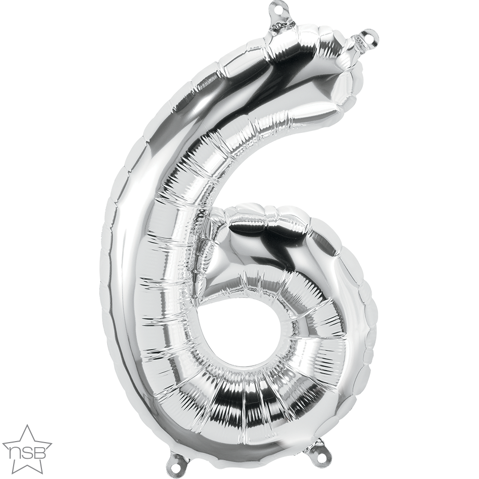 16" Numero Plata Numero 6